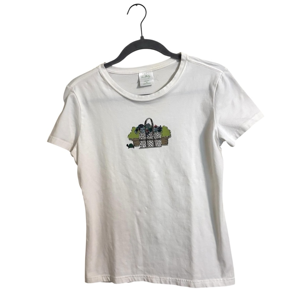 Vera Bradley White Purse‎ Graphic Tee Medium